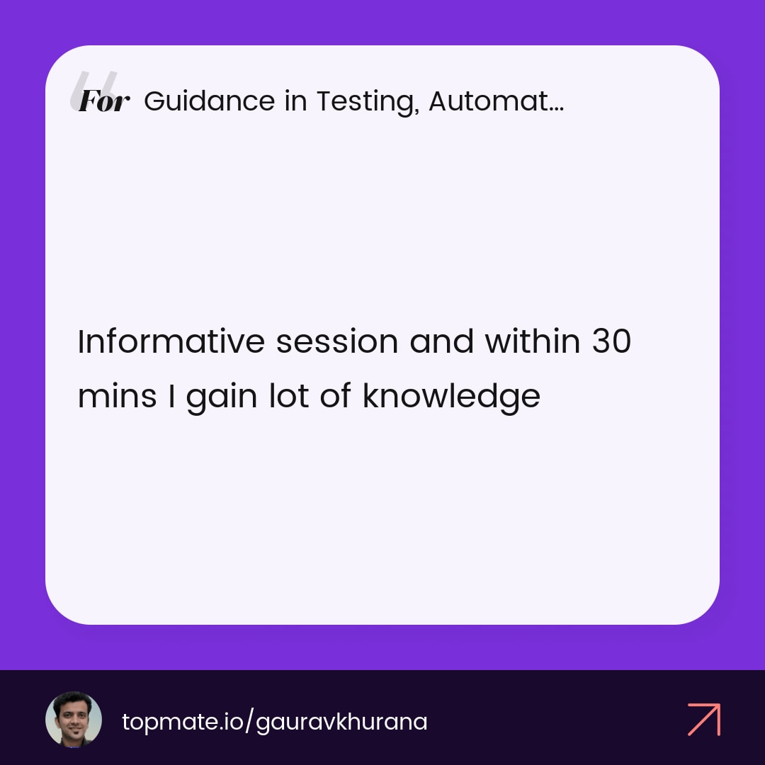 Bindu's Testimonial